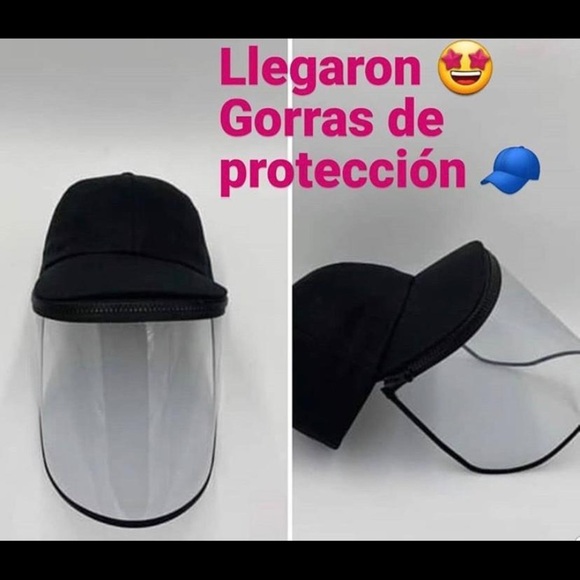 FULL FACE SHIELD CAP PROTECTIVE HAT WITH CLOSURE - Picture 1 of 7